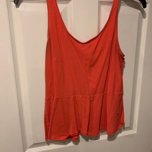 EXRPESS peplum top with zipper back